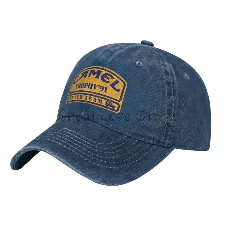 Camel Trophy 91 Καπέλο καουμπόη Ρετρό Ρυθμιζόμενο Καπέλο γκολφ από πλυμένο βαμβάκι Καλοκαιρινά vintage γείσα Καπέλα μπέιζμπολ