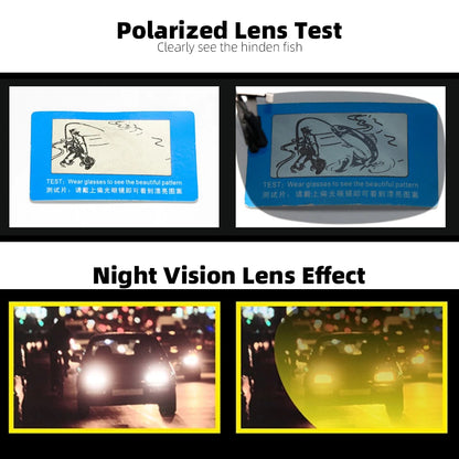 Classic Square Flip Up Clip On Sunglasses Men Polarized Night Vision Driving UV400 Women Photochromic Sun Glasses Clips