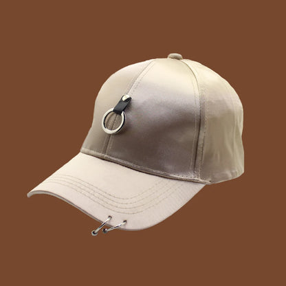 Femei Bărbați Hip Hop K-pop Șapcă de baseball tip snapback, culoare uni, cu inel, sport, dans, călătorii, iubitor de călătorii, șapcă pentru tată, șepci, îmbrăcăminte urbană, reglabilă