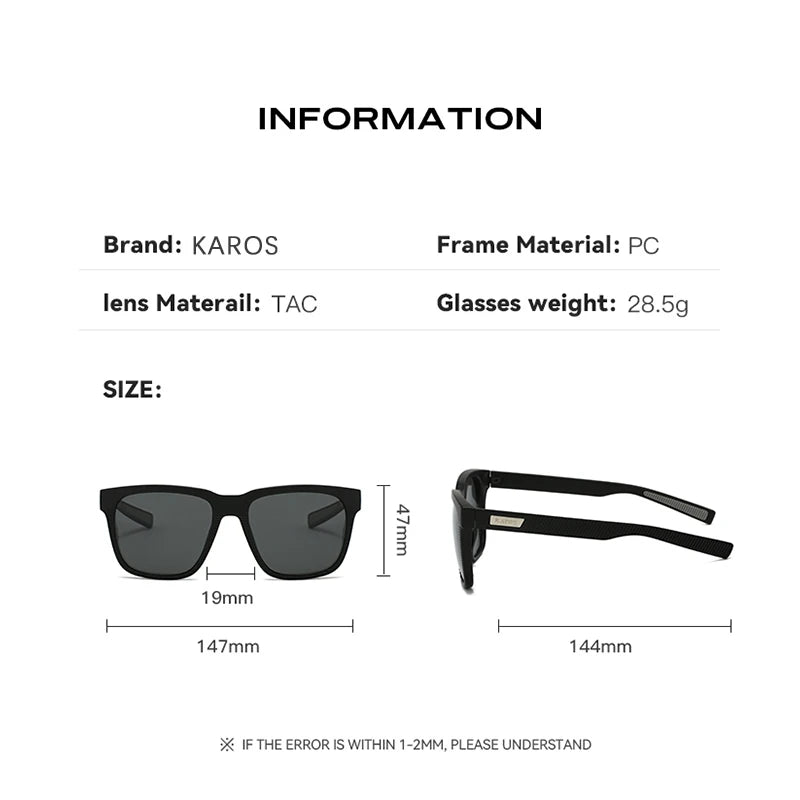 KAROS Polarized Sunglasses Female Cycling Camping Hiking Fishing Classic Sun Glasses UV400 Eyewear Shades For Women YZ2013