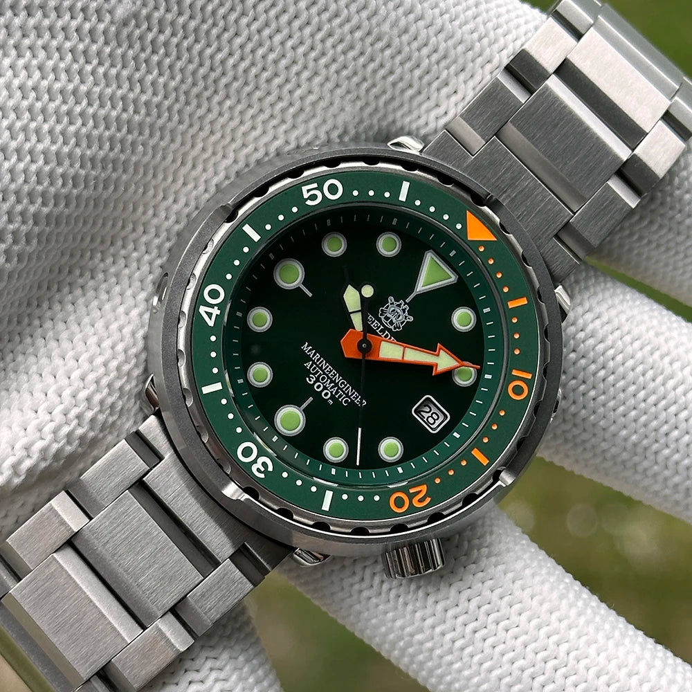 2025 Tuna Can Classic Watch For Men STEELDIVE SD1975C Super Luminous Ceramic Bezel 300M Waterproof NH35 Movement Dive Wristwatch