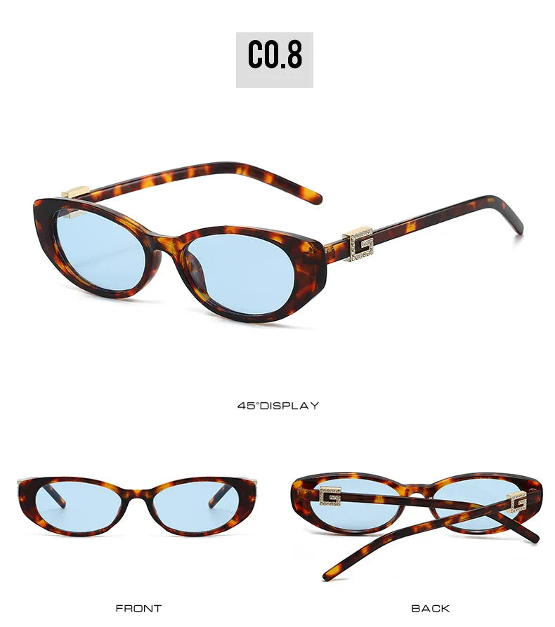 Sexy Cat Eye Sunglasses Women Vintage Small Frame Leopard Sun Glasses Female Black Shades Ladies Fashion Eyewear Oculus De Sol