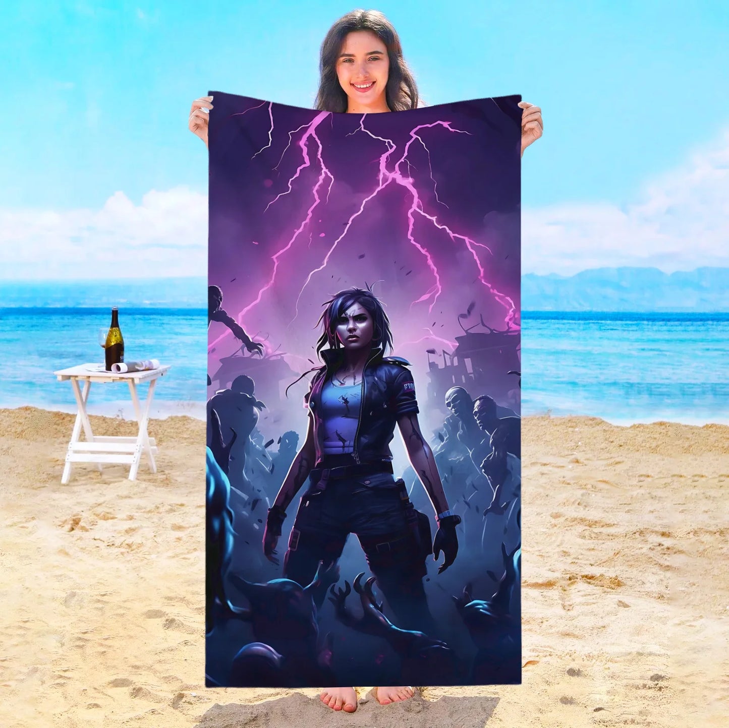 Game F-Fortnites Beach Towel Hotel Towels Bathroom Sauna Spa Playa Travel Swimming Pool For Home Baby Bath Microfiber Gym Shower