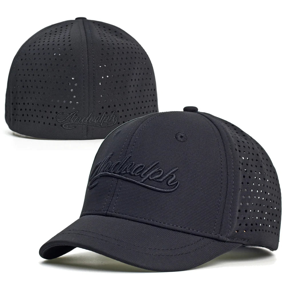 Hálós, rövid karimájú, hátul zárt baseball sapka férfiaknak és nőknek, lélegző, snapback sapka, testre szabott „dad hat”, állítható, egyszínű, trucker stílusú