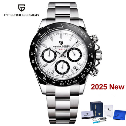 PAGANI DESIGN 2026 New Sport Chronograph Top Brand Luxury Quartz Watch For Men Sapphire crystal  Automatic Date Wrist watch Men