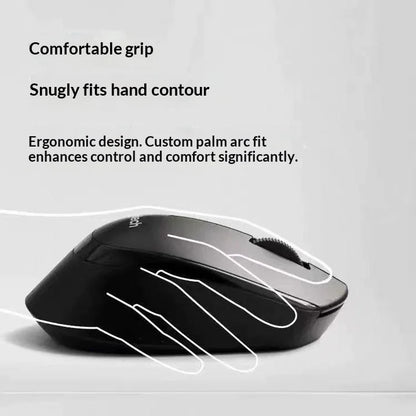 Mouse professionale da ufficio Logitech M330, compatto, silenzioso, facile da trasportare, confortevole al tatto e progettato specificamente1