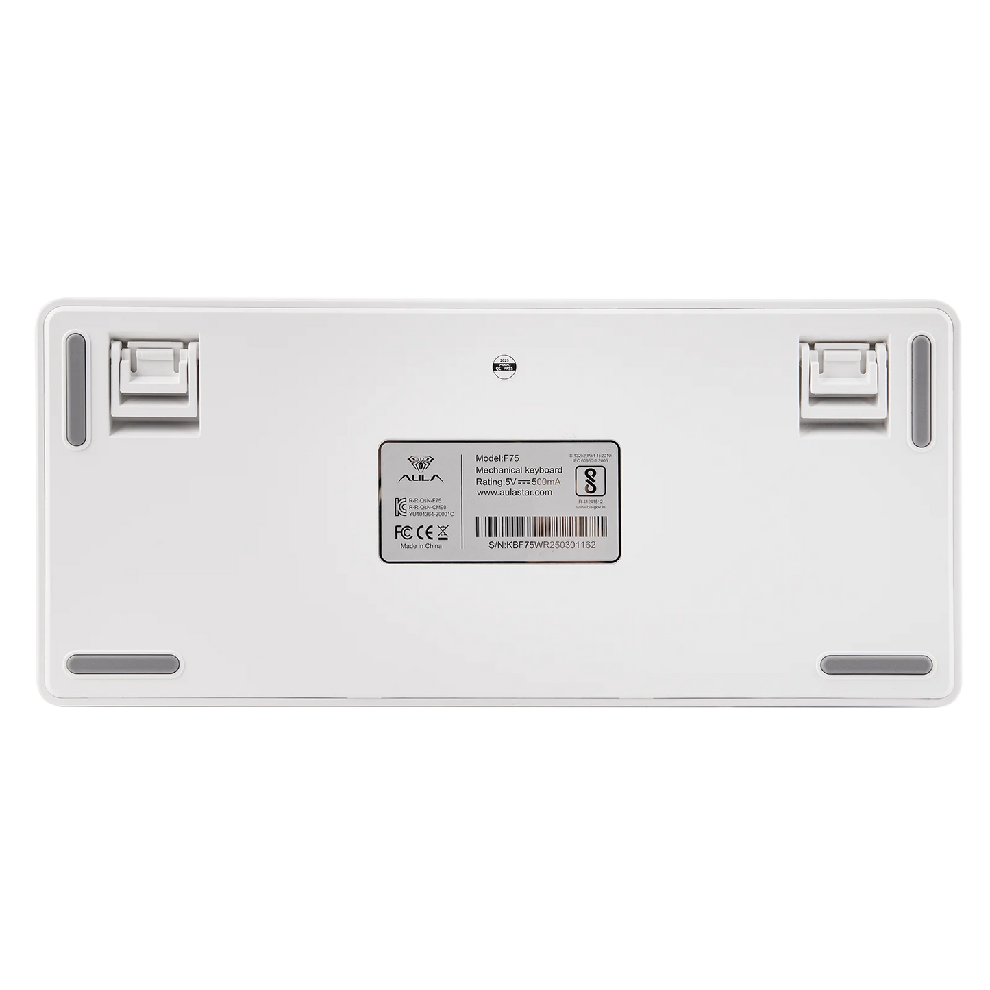 Teclado mecânico EPOMAKER x AULA F75 com fio, 75%, layout ANSI US, gasket, hot-swap, para Mac/WIN/Android, com botão rotativo