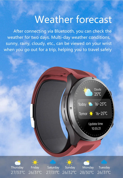 2026New Blood Pressure Air Pump Airbag Accurate Measure Smart Watch Men Micro Physical Examination Health ECG Smartwatch NFC BOX