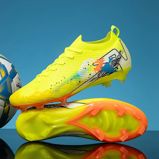 Nuovi scarpini da calcio da uomo, tacchetti FG antiscivolo per allenamento, scarpe da calcio con tacchetti lunghi, da partita, ultraleggeri, per outdoor, dropshipping