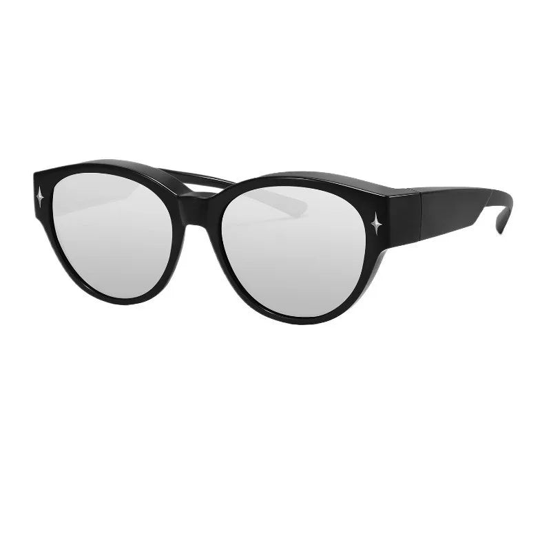 Fit Over Sunglasses for Driving Outdoor Activities Over Prescription Glasses for Myopia Unisex Style