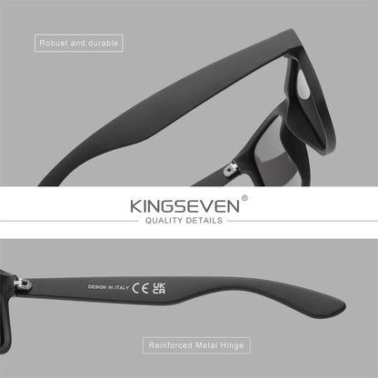 KINGSEVEN Fashion Square Polarized Men and Women Sunglasses Driving Outdoor Travel Glasses UV400