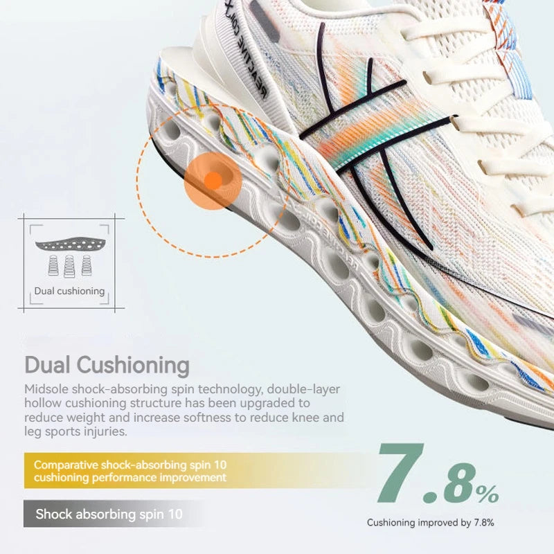 Xtep Reactive Coil 11.0 tenisice za trčanje za muškarce, ljetne sportske cipele s amortizacijom udaraca, povratnom energijom i mekim tenisicama 976219110026