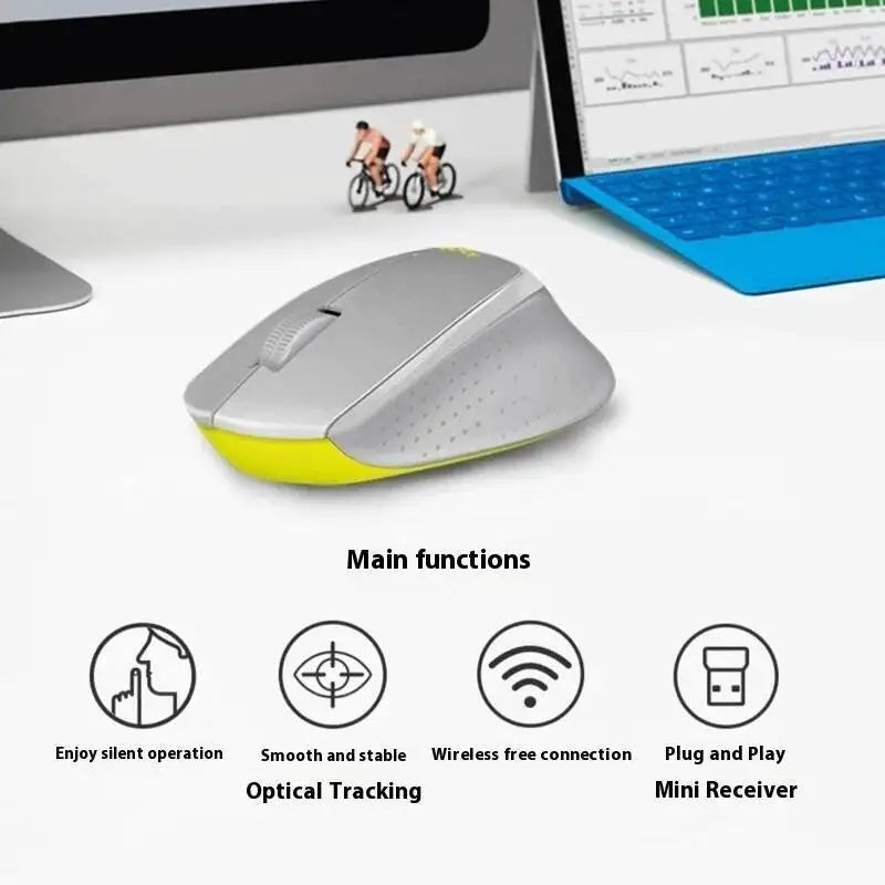 Mouse professionale da ufficio Logitech M330, compatto, silenzioso, facile da trasportare, confortevole al tatto e progettato specificamente1