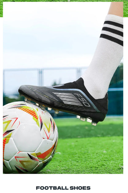 New Men Football Boots ComfortableSoccer Shoes Match Training Boys Non Slip Long Spikes Breathable Adult Cleats Outdoor Sport