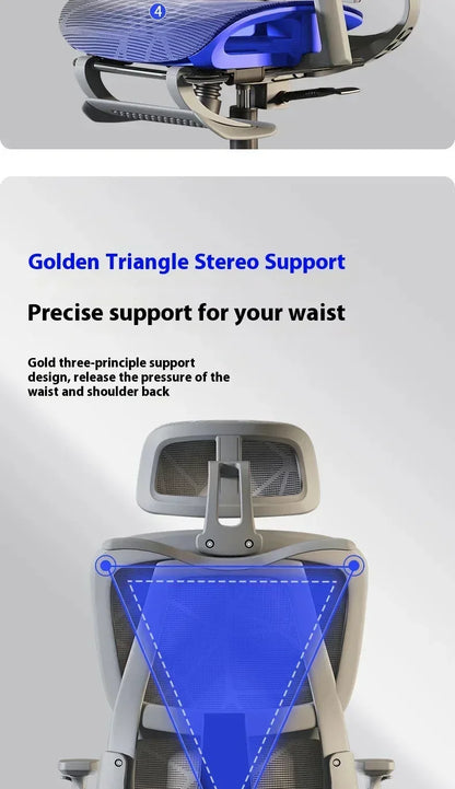 Office Chair Gaming Desk Ergonomic Computer Adjustable Armrests 3D Headrest Chair Lift Chair Back Can Tilt Back with Foo Pedals