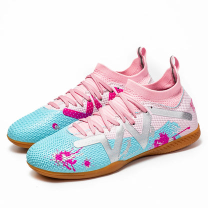 Chuteiras de Futsal Profissionais para Homem, com Sola Plana, Duráveis e Confortáveis, para Treino de Adultos e Adolescentes, Antiderrapantes