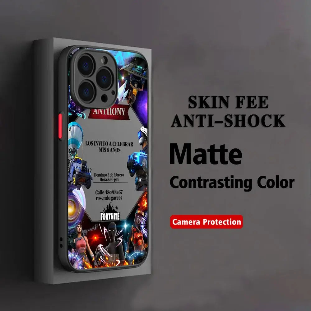 Hot Game F-Fortnite Phone Case For Xiaomi Redmi Note 14 13 12 12S 11 11S 10 10S 9T 9S 8 7 Pro Plus 4G 5G Matte Clear Back Cover