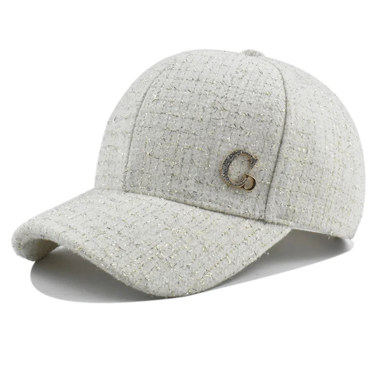 Fekete, fém M betűs baseball sapka – elegáns férfi sapka, könnyű, állítható napszemüveg nőknek