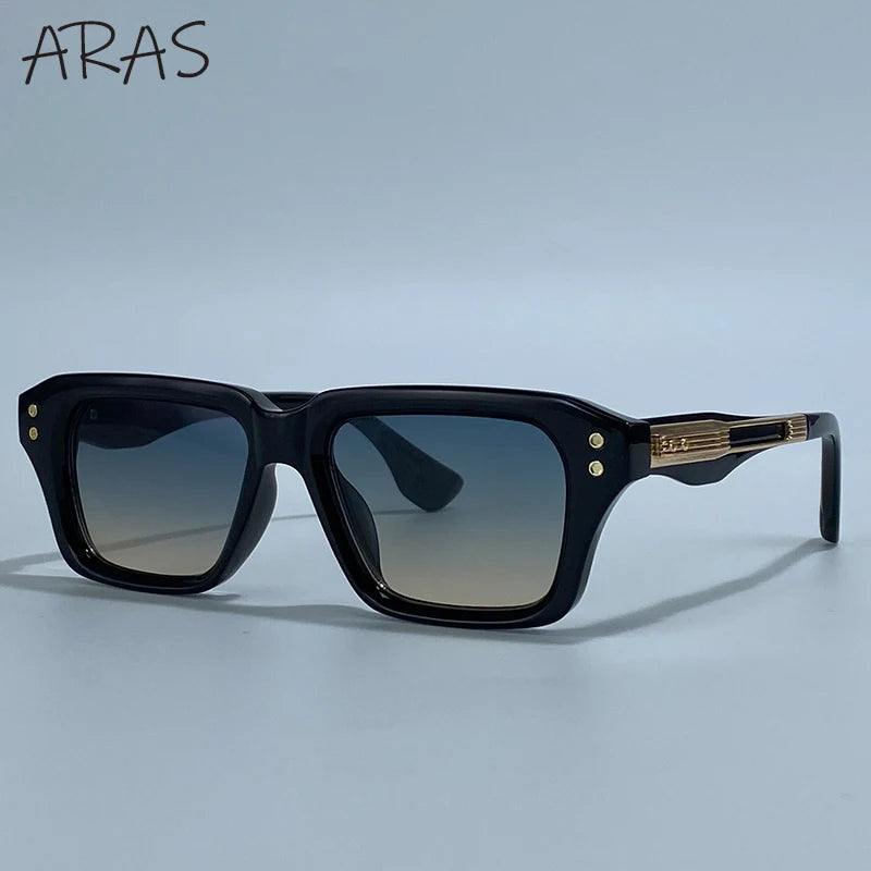 Polarized Classic Square Sunglasses Men 2026 Luxury Brand Steampunk UV400 Driving Sun Glasses For Male Trendy Small Frame Shades