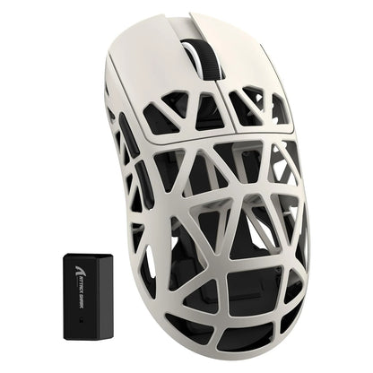ATTACK SHARK R2 Tri-Mode Wireless Gaming Mouse, Ultra-Light Magnesium Alloy, PAW3950 Optical Sensor, 42000 DPI, 8000Hz Polling Rate, Programmable Gaming Mouse