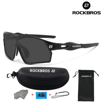 ROCKBROS Cycling Polarized Glasses MTB Road Bike Sunglasses UV400 Bicycle Sun Protection Light Unisex Bike Sports Equipment