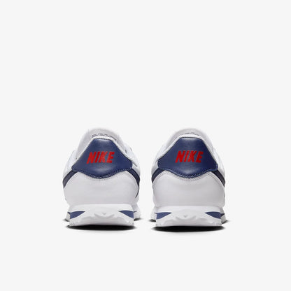 Nike Cortez Basic Sl Συνθετικό δέρμα Ευέλικτα Μοντέρνα Ανθεκτικά Παπούτσια χαμηλού προφίλ για καθημερινή χρήση Λευκό και Μπλε 904764-106