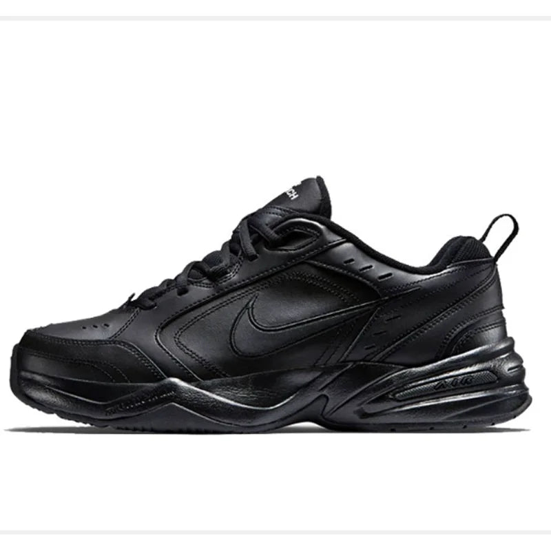 Nike Ανδρικά Παπούτσια Air Monarch IV Μαύρα Triple Black Dad Παπούτσια Τρεξίματος 415445-001