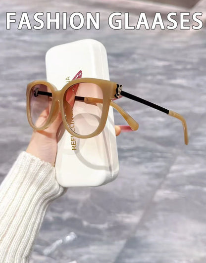 New Korean Style Square and Round Frame Casual Commuting Fashion Sunglasses for Women DS-8235