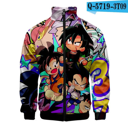 Dragon Ball Goku Hoodies Kids Boys Sweatshirts Anime Clothes Costume Hoody Gohan Beerus Pullovers Men Women Tracksuits Tops