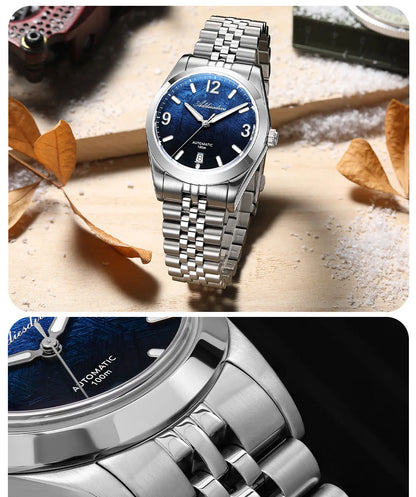 ADDIESDIVE AD2547 BGW9 Super Luminous Men Watch Sapphire Glass 10Bar Waterproof  316L Stainless Steel Automatic Mechanical Watch