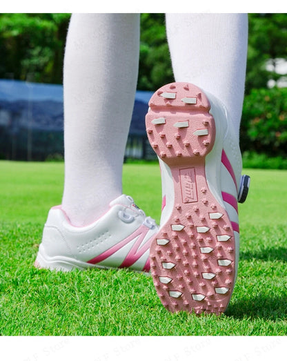PGM Boys Girls Golf Shoes Light Weight Soft and Breathable Waterproof Anti-slip Universal Outdoor Sports Shoes XZ127