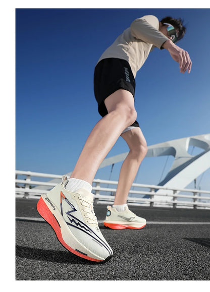 Running Shoes Carbon Plate Specialty Marathon Men's Sports Breathable Lightweight Women's Comfortable Athletic Non-slip Sneakers