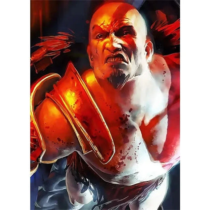 Canvas Painting Posters and Prints Wall Art Anime Pop Game God of War Ragnarok Poster Aesthetics Kratos Gaming