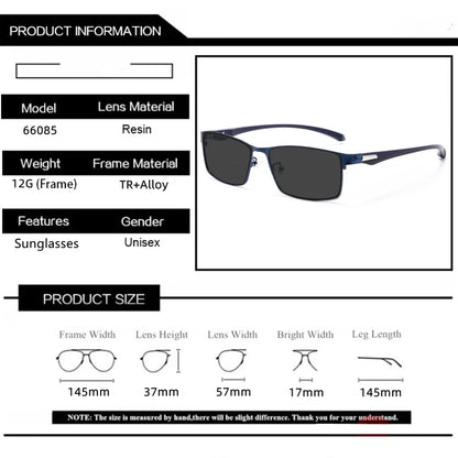 LOERHUNAR Brand Design for Men's Retro Business Myopia Sunglasses with Diopter 0 -0.75 -1.0  -1.5 -1.75 -2.0 -2.5 -3.0 to -6.0