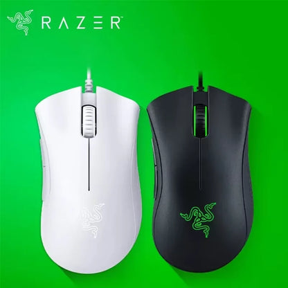 Mouse da gaming cablato originale Razer con sensore ottico 6400 DPI per laptop, mouse ottico ad alta velocità