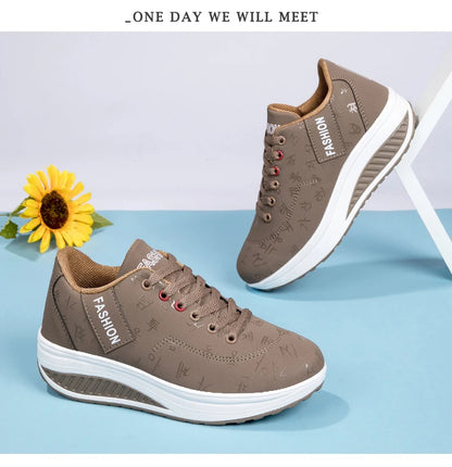 Women Sneakers Fashion Women Vulcanized Shoes High Quality Flats Shoes for Women Walking Platform Plus Size Zapatillas Mujer