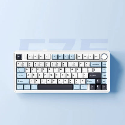 Original AULA F75 RGB LED Light PC Custom Bluetooth Wireless 2.4G Type-C Wired Gaming Mechanical Switch 75% Keyboard 82 Keys wit
