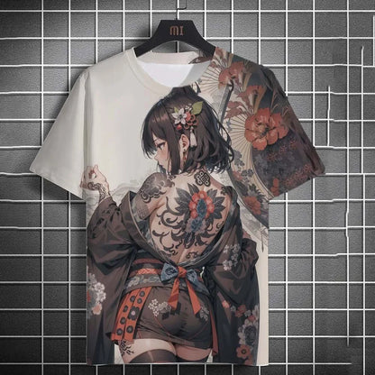 3D Printed Cool Boy Snake Butterfly T Shirt For Men Colorful Cartoon Pattern T-Shirts Summer Street Short-Sleeved Tees Loose Top