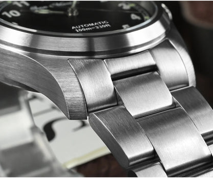 San Martin Simple Men Watch 37mm Pilot Miyota 8215 Classic Military Explore Automatic Mechanical Watches Waterproof 100m