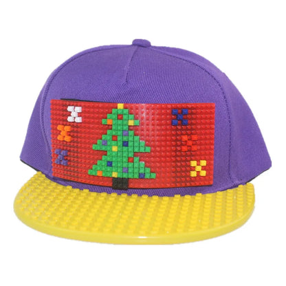 Șepci de baseball cu imprimeu cartoon patchwork, blocuri DIY, șepci snapback, șepci hip-hop pentru bărbați și femei, șepci detașabile cu pixeli, șepci „dad hats”, pentru copii și adulți