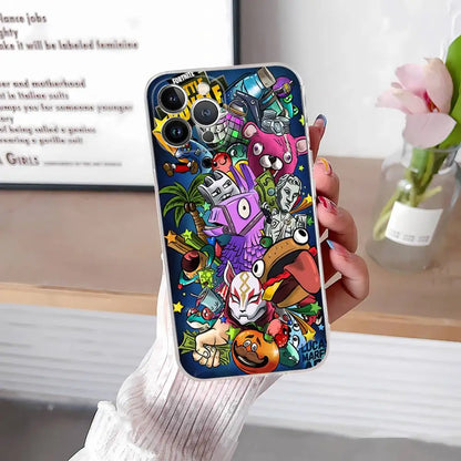 F-Fortnites-Cools Phone Case For iPhone 17, 16, 15, 14, 13, 12, 11 Pro Max Plus Soft Cover Personalized DIY