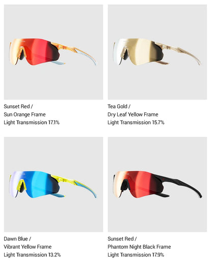 Kapvoe New Outdoor Running Cycling Glasses Bike Photochromic Sunglasses Women Eyewear Men Sports Marathon Bicycle UV400 Goggles
