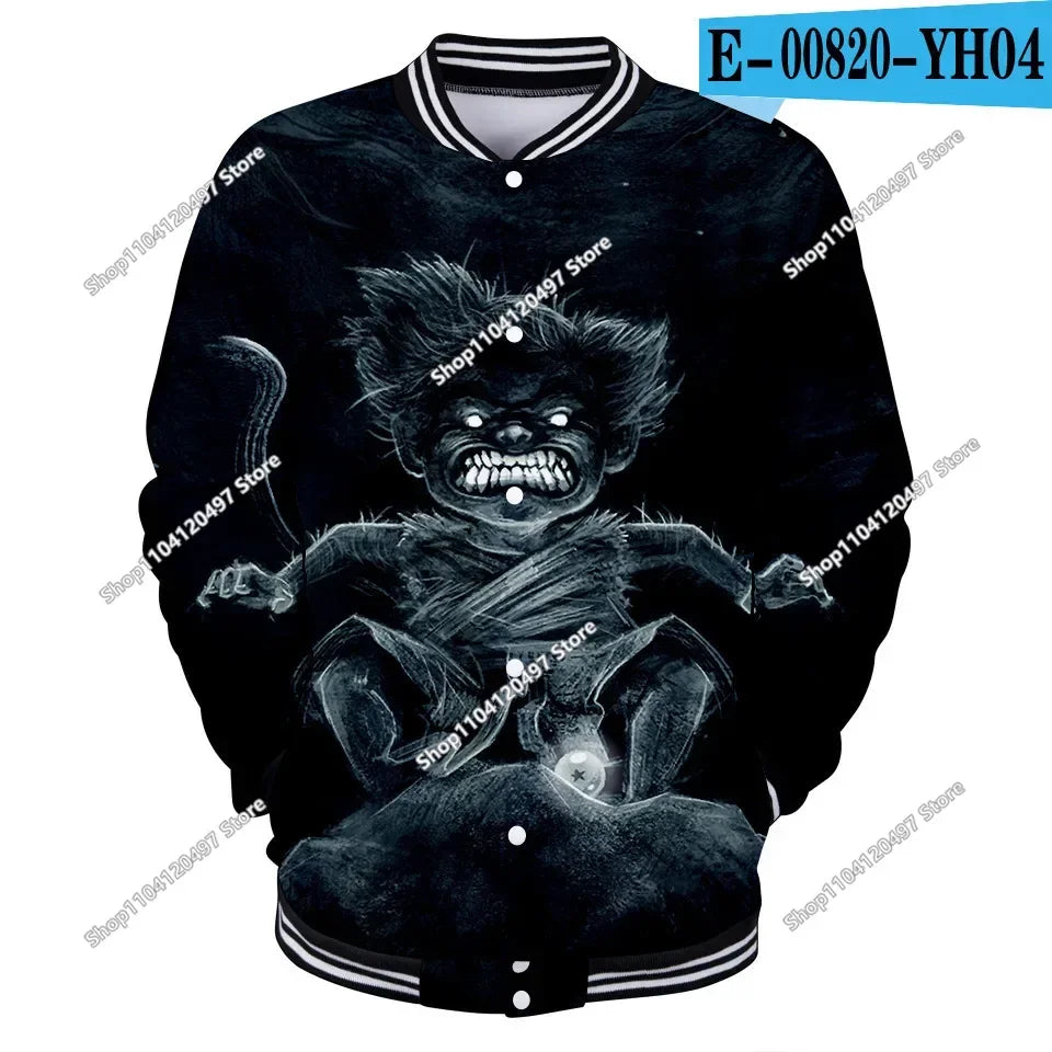 Dragon Ball Goku Kanji Symbol Men Zipper Hoodie Cartoon Japan Anime Women Sweatshirt 2025 New Fashion Children Jackets Coat