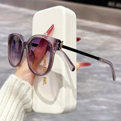 New Korean Style Square and Round Frame Casual Commuting Fashion Sunglasses for Women DS-8235