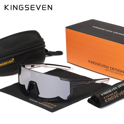 KINGSEVEN MTB Cycling Glasses Men Women Outdoor Sports Running Drving Sunglasses UV400 Road Running Bike Bicycle Goggles Male