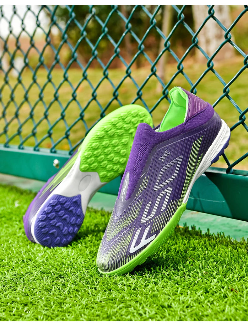 New Men Football Boots Match Cleats High-quality Futsal Indoor Sneakers Non-Slip Grass Soccer Shoes Hot-selling High-top Outdoor