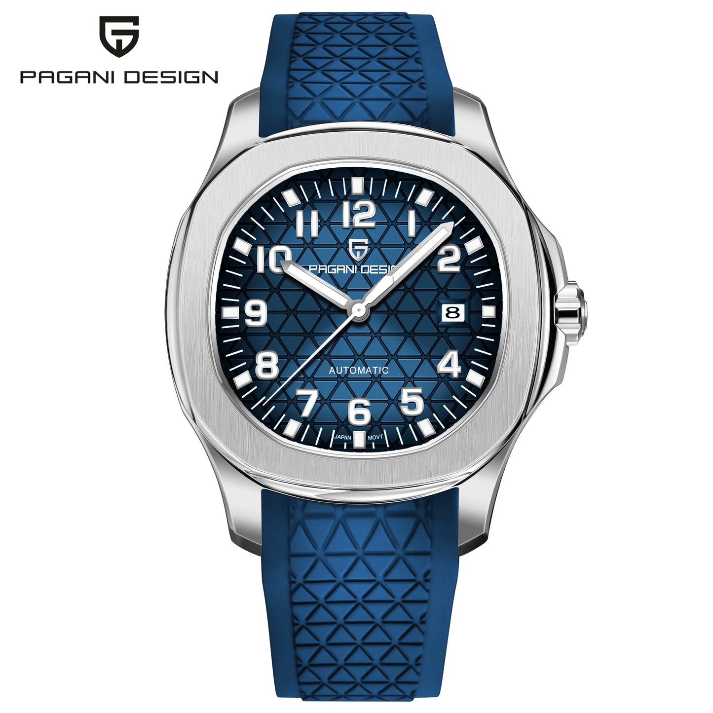 PAGANI DESIGN 2026 New Men's Watches Rose Gold Top Luxury  Automatic Watch For Men Barrel dial Steel Mechanical Wristwatch Men