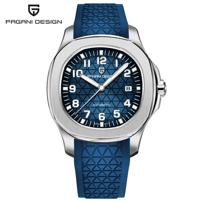 PAGANI DESIGN 2026 New Men's Watches Rose Gold Top Luxury  Automatic Watch For Men Barrel dial Steel Mechanical Wristwatch Men