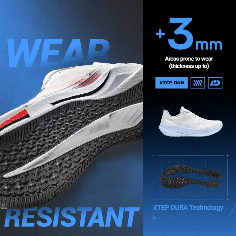 Xtep 2000km 5.0 Running Shoes Women Resistant Durable Combat Wear Resistant Lightweight Sneakers New Arrival 874118110024
