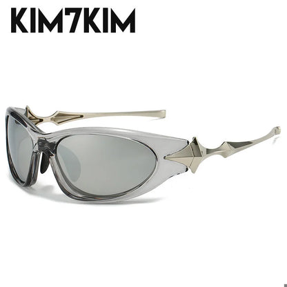 Steampunk Y2k Sport Sunglasses Women 2026 Luxury Men Sun glasses For Female 2000's Futuristic Goggles Eyewear Accessories Lenses